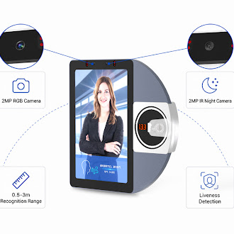 Dual 2MP WDR RGB & IR Cameras with 0.5–3m Dynamic Verification